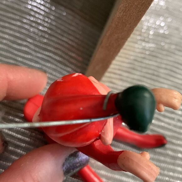 Vintage Rubber Red Pixie Climber Elf
Christmas Ornament - Picture 6 of 15
